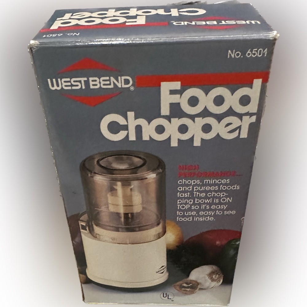 Vintage WEST BEND Food chopper’s for healthy cooking kitchen electric appliances